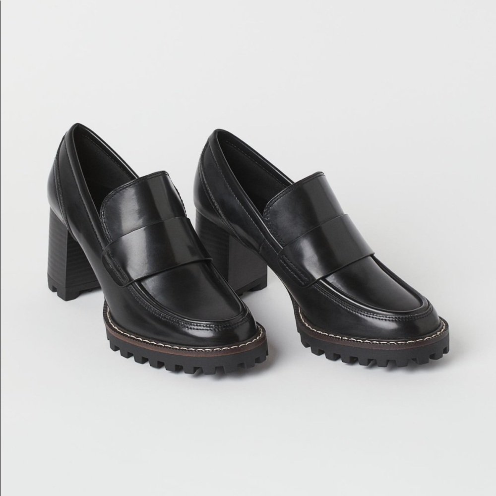 H&M Block-heeled Loafers in size 9